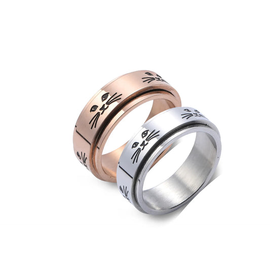 Cat Spinner Ring
