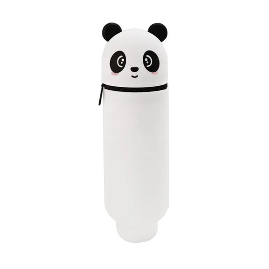 2 in 1 Panda Pencil Case Panda-shaped pencil case on a white background