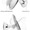 360 Swivel Shower Shaving Mirror Bathroom Diagram of a suction cup with labeled parts on a white background