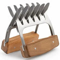 BBQ Metal Meat Claws GiftDealAU product image. Metal claws with wooden handles on a white background