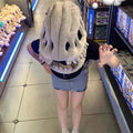 Dinosaur Skull Plush Hat