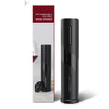 Magic Wine Aerator - Red Wine Decanter for Better Taste Black rechargeable electric wine opener with packaging on a white background