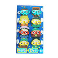 Goggles Food Pick Packaged food pick figures with colorful eyes on a blue background