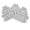 Happy Birthday Cake Silicone Mold (3 Pcs)