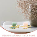 Heart Shaped Crystal Butterfly Ornament (4 Pcs)