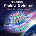 Hover Orb Ball – Magic Flying Orb Ball GiftDealAU product image. Colorful flying spinner with space-themed background and Tesimai branding.