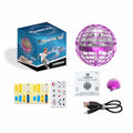 Hover Orb Ball – Magic Flying Orb Ball Pink Variant GiftDealAU product image. Hover ball with packaging, user manual, and charging cable on a white background