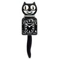 Kit Cat Klock | Classic Black Lady GiftDealAU product image. Black cat-shaped clock with white face on a white background