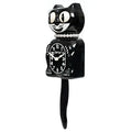 Kit Cat Klock | Classic Black Lady GiftDealAU product image.Black cat-shaped clock with white face on a white background