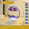 LED Sensory Sand Art Lamp GiftDealAU purple variant product image. Rechargeable battery night light with colorful pattern on a white surface