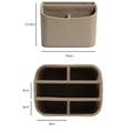 Leather Remote Control Organizer and Caddy with Tablet Slot