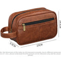 Leather Toiletry Bag | Premium Pebbled Leather Toiletry Bag