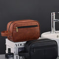 Leather Toiletry Bag | Premium Pebbled Leather Toiletry Bag