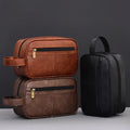 Leather Toiletry Bag | Premium Pebbled Leather Toiletry Bag