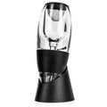 Magic Wine Aerator - Red Wine Decanter for Better Taste Black and clear wine aerator on a white background