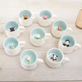 Peekaboo Animal Mug – Cute 3D Hidden Surprise Ceramic Coffee Cup
all variant GiftDealAU product image. Set of small white cups with animal figurines inside on a light wooden surface.