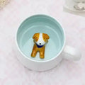 Peekaboo Animal Mug – Cute 3D Hidden Surprise Ceramic Coffee Cup
dog variant GiftDealAU product image. Dog-shaped object in a light blue mug on a pink surface