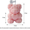 Rose Teddy Bear Soy Candle
Pink teddy bear-shaped candle with dimensions on a white background