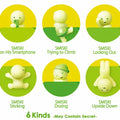 Smiski Hippers Blind Box six different kinds GiftDealAU product image. Six different poses of a SMISKI toy on a white background