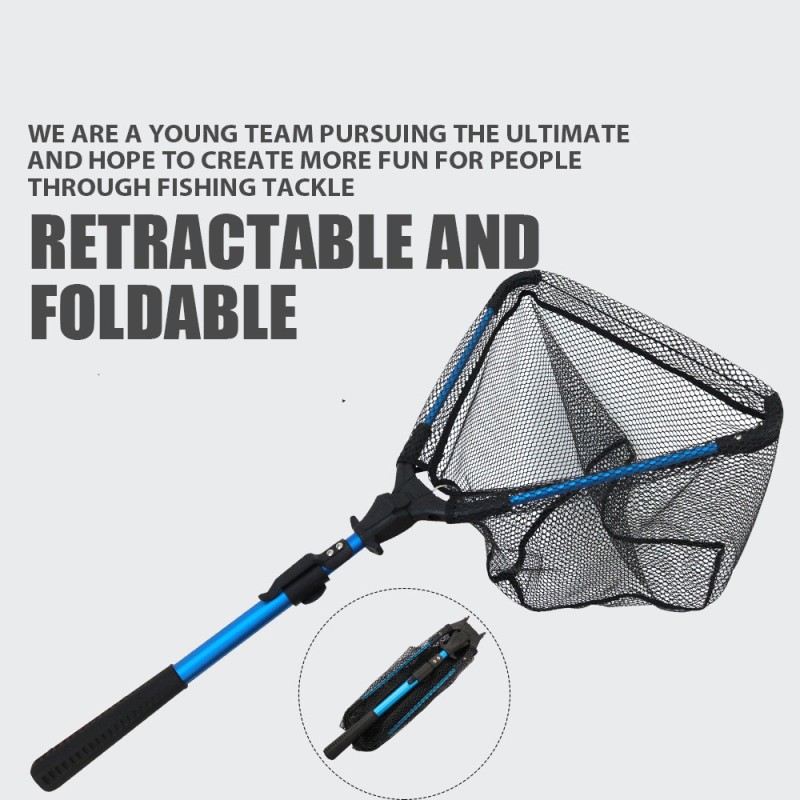 Aluminum Alloy Retractable Triangle Folding Fishing Net