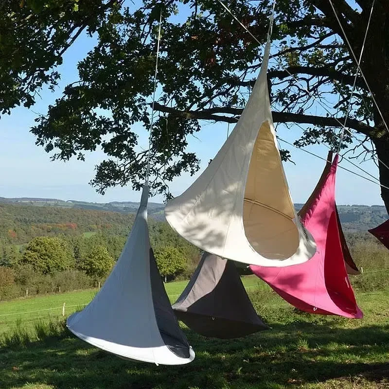 Flying Saucer Portable Hammock Chair – Lightweight Nylon Butterfly Swing for Camping & Outdoor Leisure